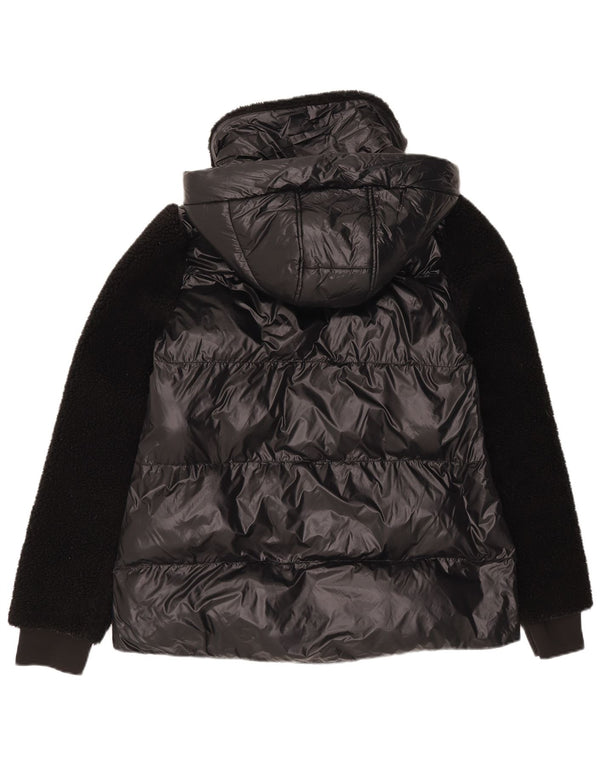 Michael Kors Γυναικείο μπουφάν με κουκούλα UK 14 Medium Black Nylon