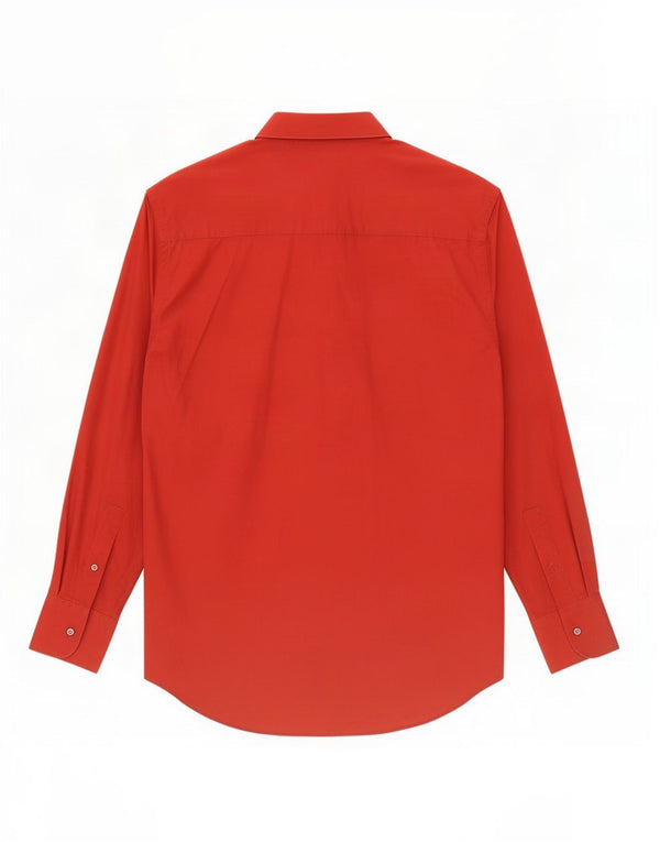 Versace Mens Shirt Size 42 16 1/2 Large Red Cotton