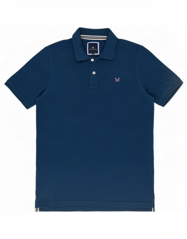 Crew Clothing Ανδρικό κοντομάνικο μπλουζάκι πόλο XL Μπλε βαμβακερό