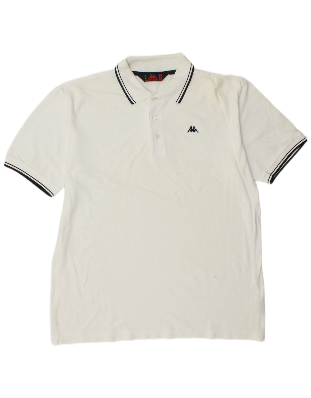 KAPPA Mens Polo Shirt XL White Cotton