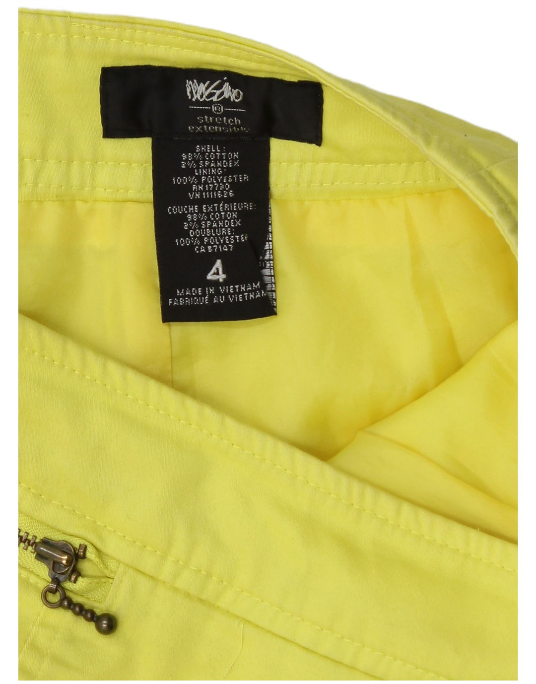 Mossimo Γυναικεία Pencil Φούστα US 4 Small W27 Κίτρινο Βαμβακερό