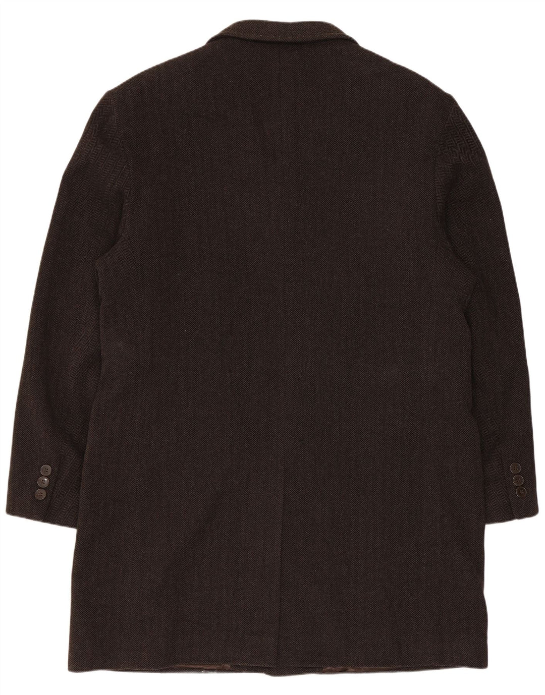 Conbipel Ανδρικό Παλτό Chesterfield IT 54 XL Καφέ Μαλλί ψαροκόκκαλο