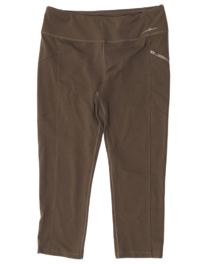 Eddie Bauer Γυναικεία Κάπρι Κολάν UK 12 Μεσαίου Πράσινου Πολυεστέρα