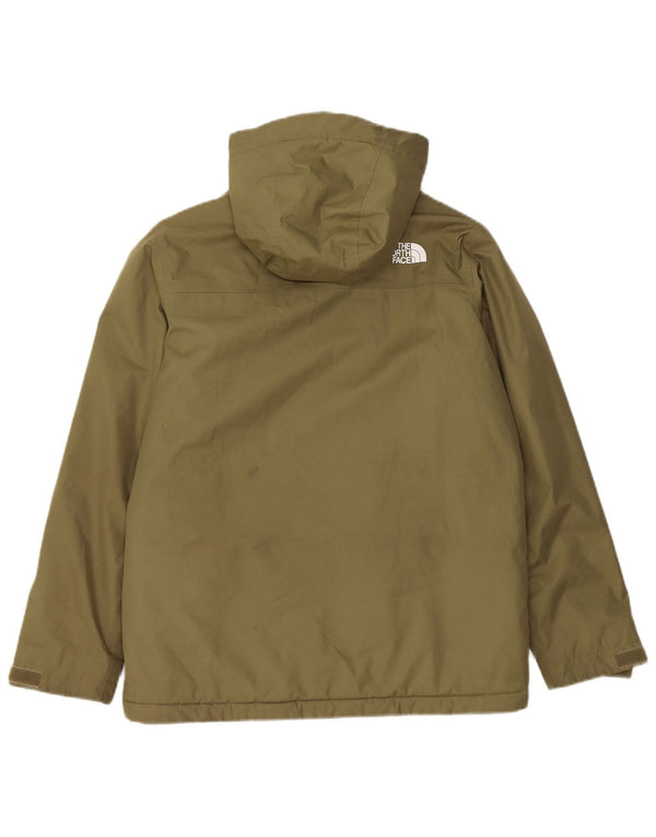 The North Face Boys Hooded Windbreaker Jacket 11-12 Years Large Khaki