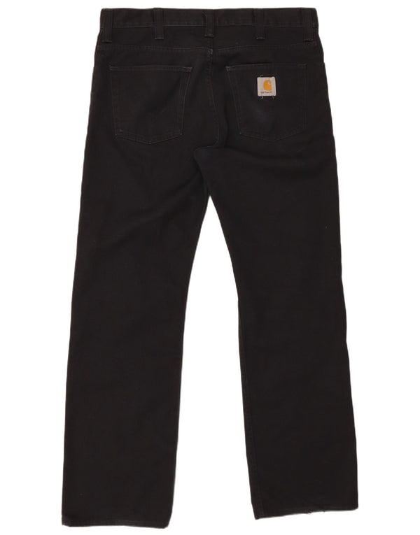 CARHARTT Mens Straight Jeans W34 L32 Black Polyester
