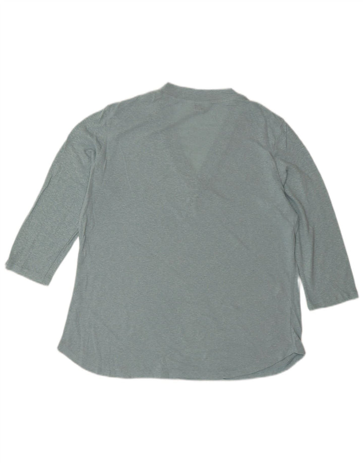 ORVIS Γυναικείο Oversized Top 3/4 μανίκι UK 10 Small Blue