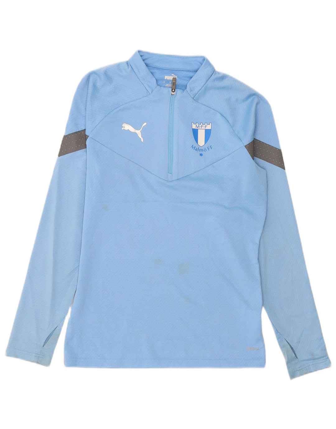 Ανδρική φόρμα πουλόβερ με φερμουάρ Puma Top Small Blue Colourblock Polyester