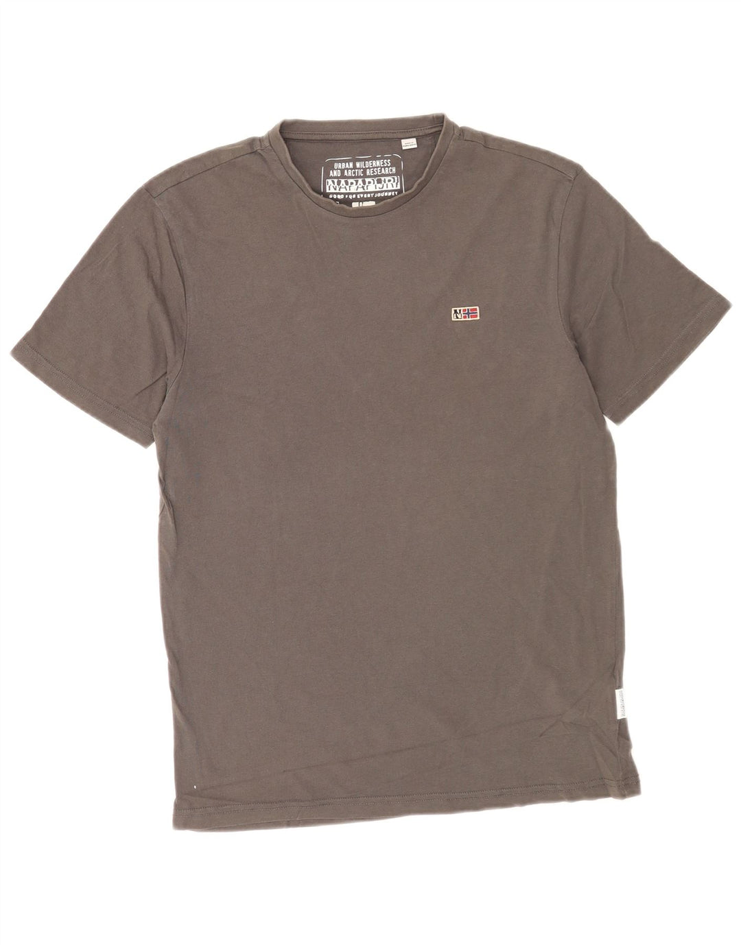 Ανδρικό T-Shirt Napapijri Top Μικρό Γκρι βαμβακερό