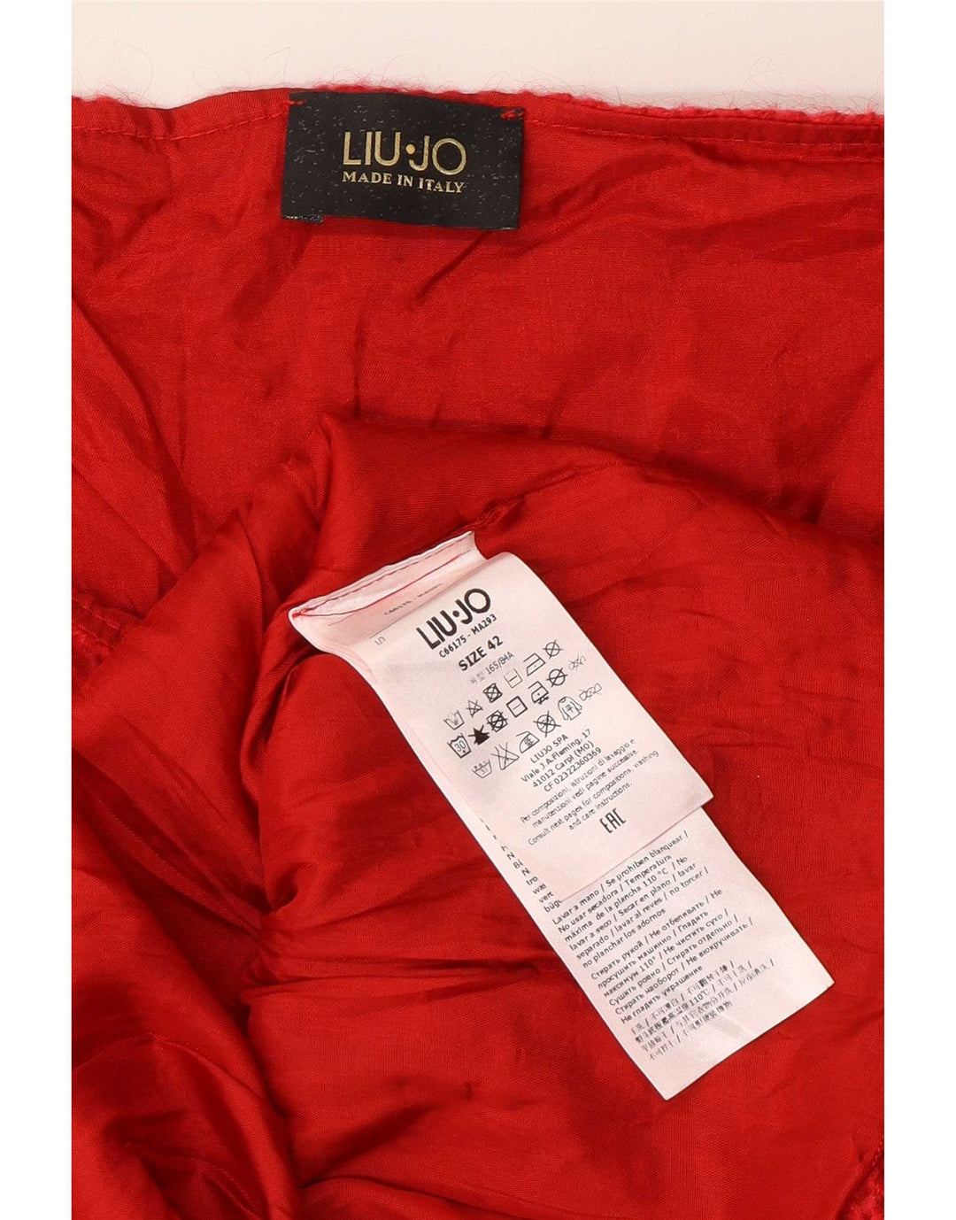 Liu Jo γυναικείο βελονάκι 3/4 μανίκι IT 42 μεσαίο κόκκινο ακρυλικό