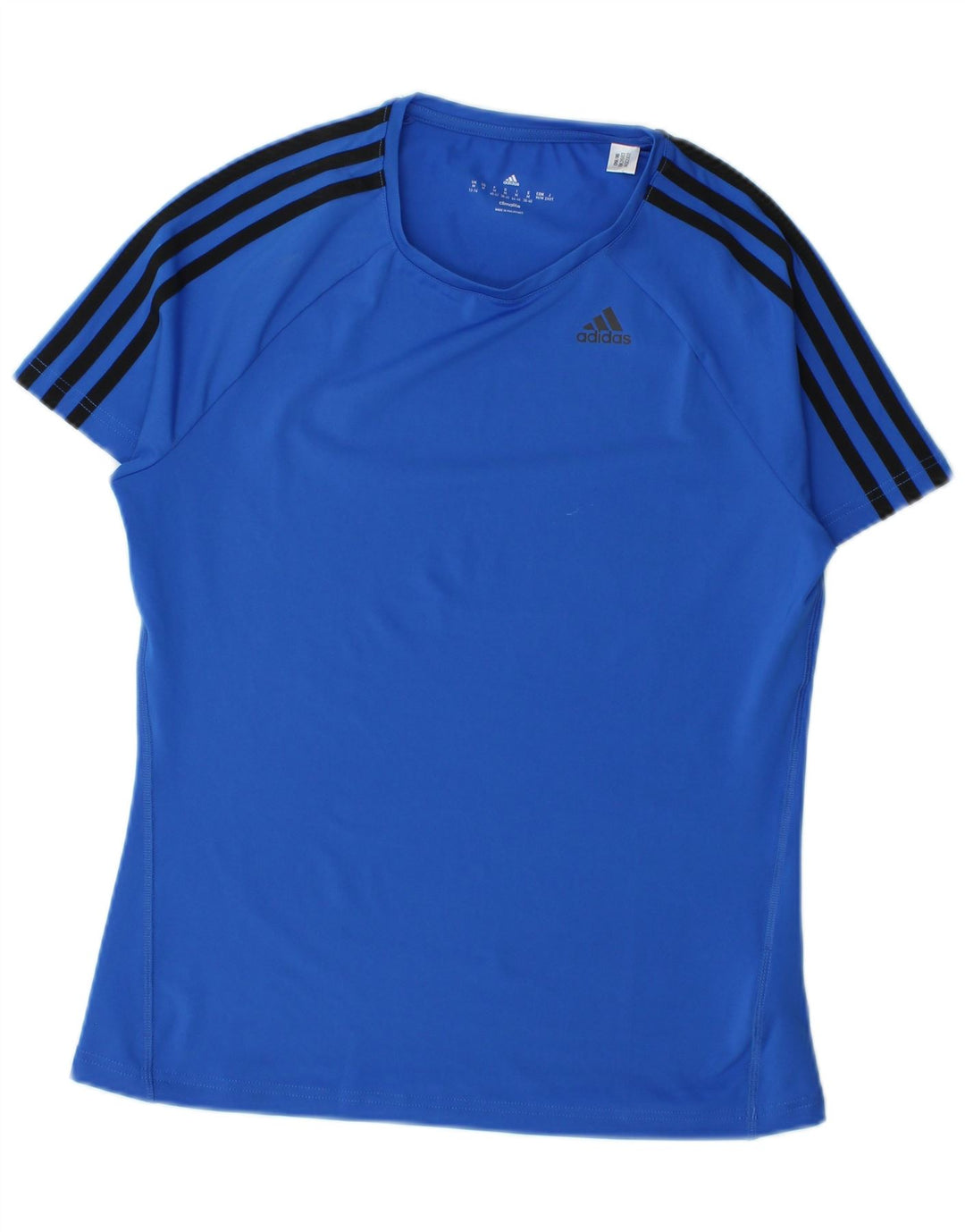 Adidas Γυναικείο T-Shirt Climalite Top UK 12/14 Medium Blue Polyester