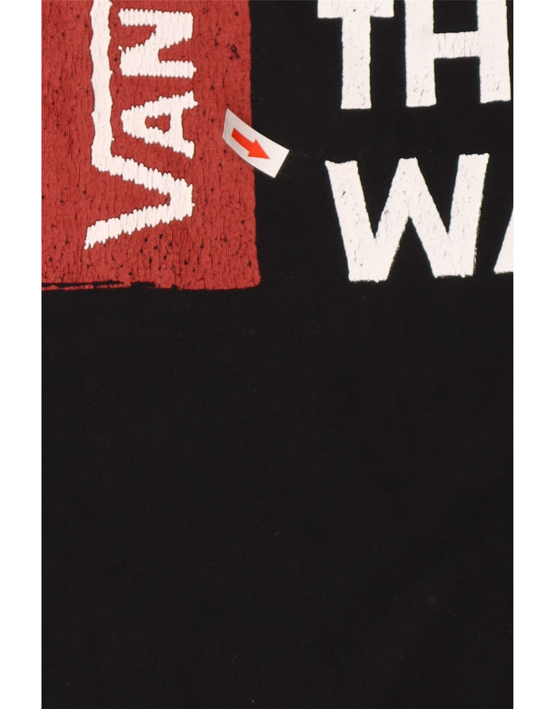 Ανδρικό γραφικό T-Shirt Vans Top Μεσαίο μαύρο βαμβακερό