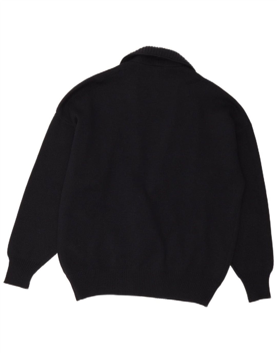 Ανδρικό πουλόβερ με ζακέτα White Sails US 6 Medium Navy Blue Wool