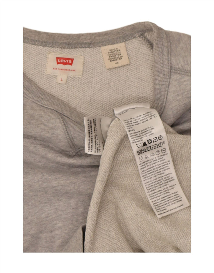 Ανδρικό φούτερ Levi's Jumper με μεγάλο γκρι βαμβάκι