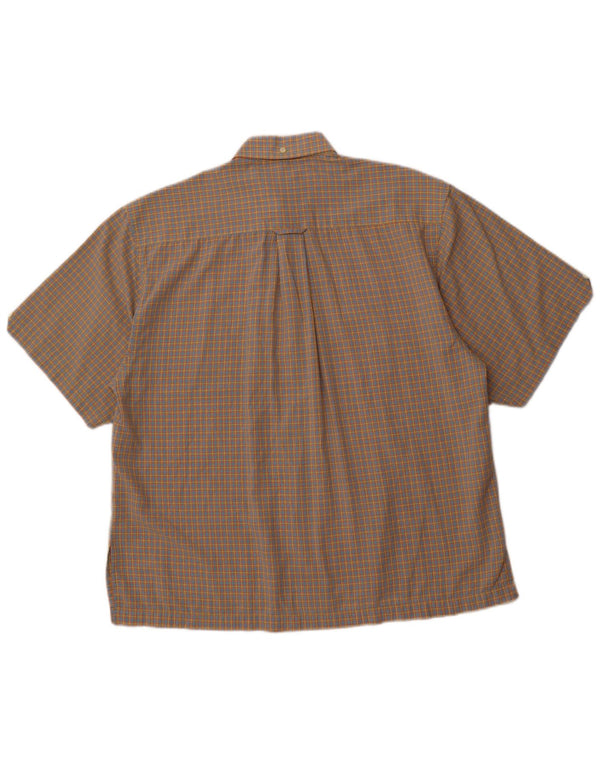 BEN SHERMAN Ανδρικό κοντομάνικο πουκάμισο μεγάλο πολύχρωμο καρό