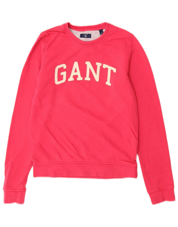 Γυναικείο γραφικό φούτερ Gant Jumper UK 6 XS Pink Cotton