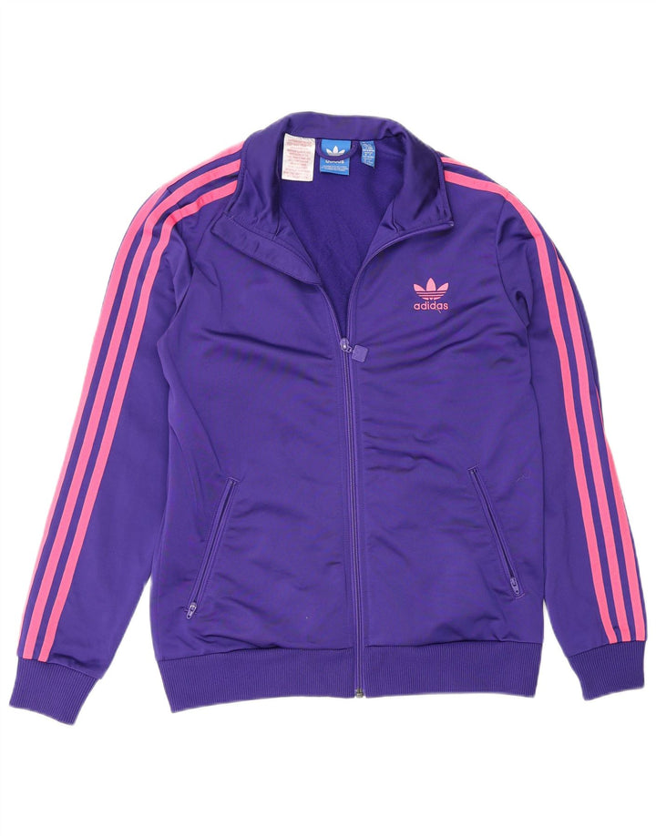 Κορίτσια αθλητική φόρμα Adidas Top Jacket 13-14 Years Purple Polyester