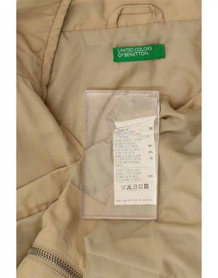 Benetton Γυναικείο Utility Jacket UK 14 Medium Beige Polyamide