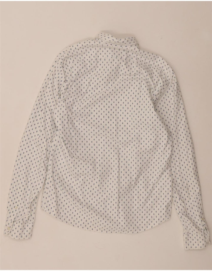 Ανδρικό πουκάμισο Scotch & Soda Classic Fit Βαμβακερό μεσαίο λευκό με στίγματα