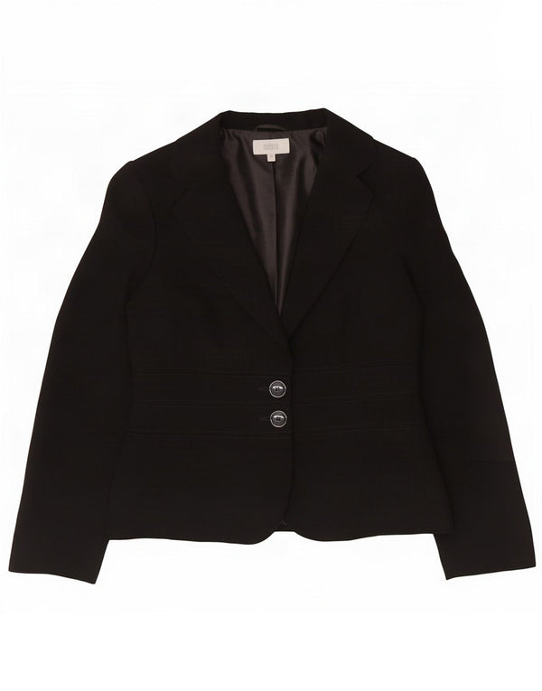 Marks & Spencer Γυναικείο μπουφάν blazer UK 12 μεσαίου μαύρου πολυεστέρα