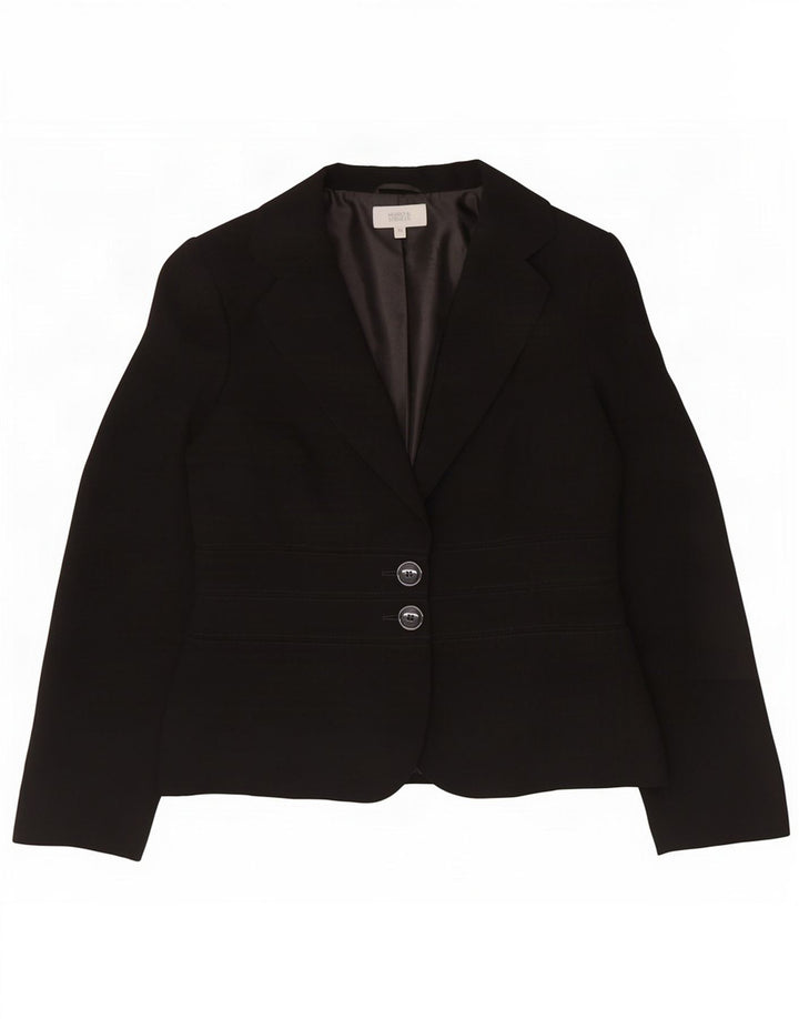 Marks & Spencer Γυναικείο μπουφάν blazer UK 12 μεσαίου μαύρου πολυεστέρα