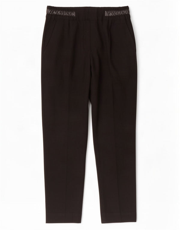Zara Γυναικείο Crop Slim Παντελόνι Chino Small W26 L25 Μαύρο