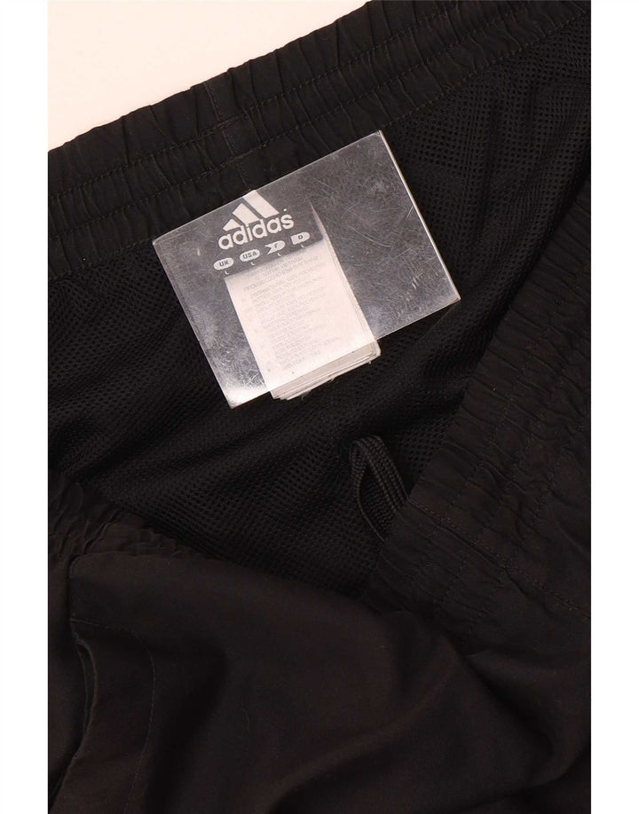 Ανδρικό αθλητικό σορτς Adidas μεγάλο μαύρο πολυεστέρα