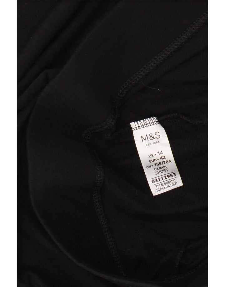 MARKS & SPENCER Γυναικείο Κολάν UK 14 Large μαύρο βαμβακερό