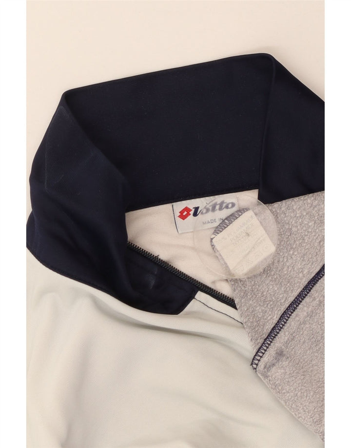 Ανδρική αθλητική φόρμα Lotto Top Jacket Medium Navy Blue Colourblock Polyamide