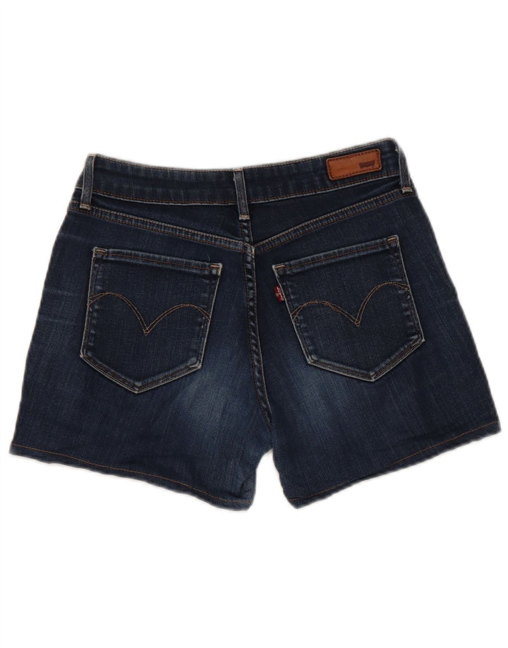 Γυναικείο τζιν σορτς Levi's Bold Curve W28 Βαμβακερό μεσαίο μπλε ναυτικό