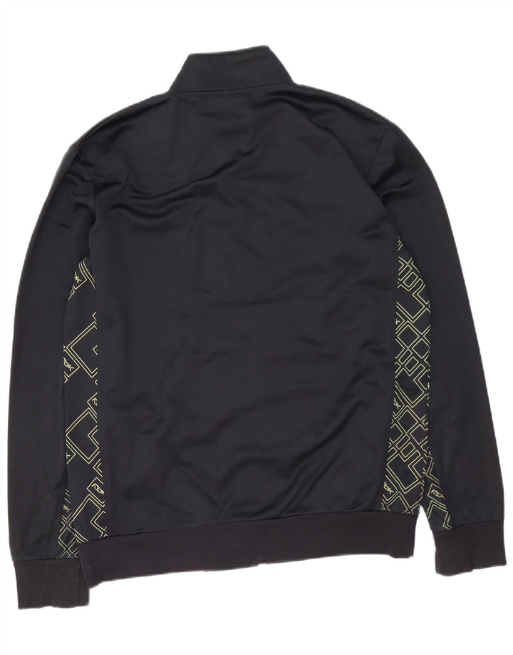 Ανδρική φόρμα REEBOK Graphic Top Jacket Μεσαίο μαύρο γεωμετρικό πολυεστέρα