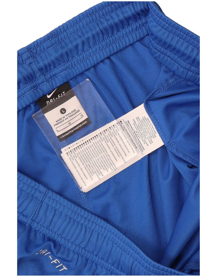 Ανδρικό αθλητικό σορτς Nike Dri Fit με μεγάλο μπλε πολυεστέρα