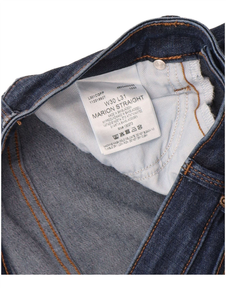 LEE Γυναικείο Τζιν Marion Straight W30 L28 Navy Blue Cotton