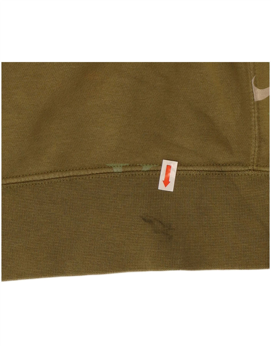 Ανδρικά γραφικά κουκούλα Nike, μεσαίο βαμβακερό χακί