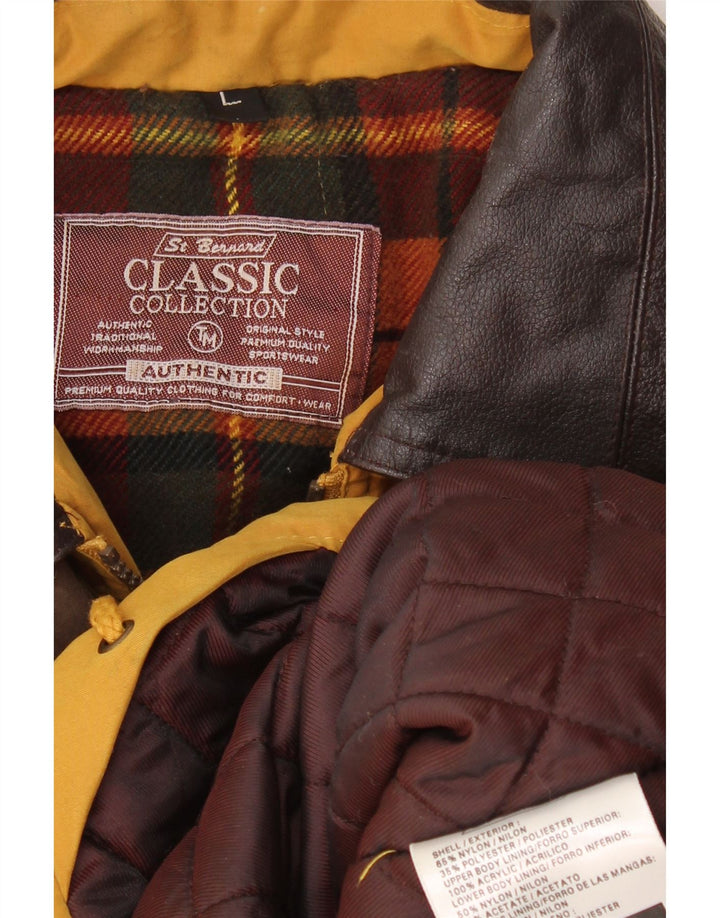 Μπουφάν Ανδρικό Ανεμοδράστη St. Bernard UK 40 Large Yellow Nylon