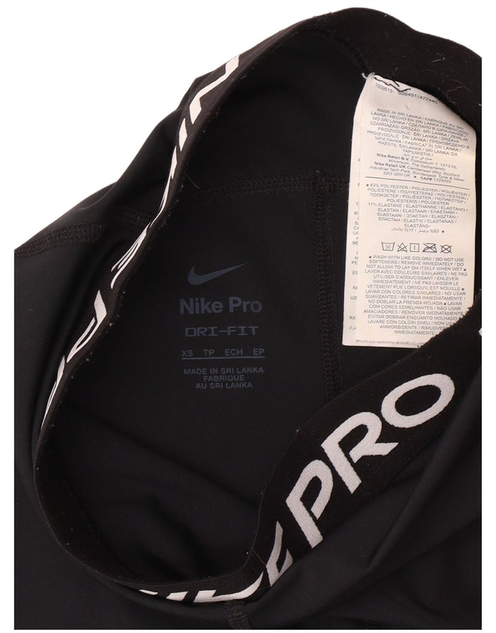 Γυναικείο γραφικό αθλητικό σορτς NIKE Dri Fit UK 4 XS μαύρο πολυεστέρα