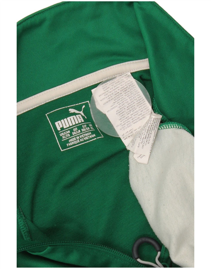 Puma Ανδρική φόρμα πουλόβερ με φερμουάρ Top XL Πράσινο Colourblock Πολυεστέρας
