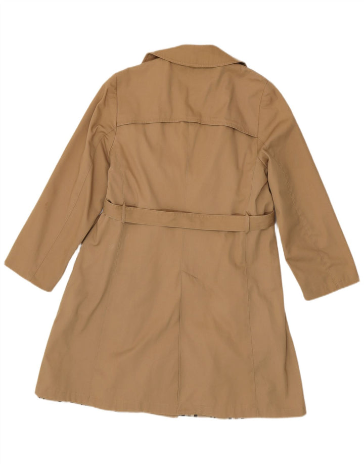 Vintage γυναικεία καμπαρντίνα με διπλό στήθος IT 50 XL Beige Polyester