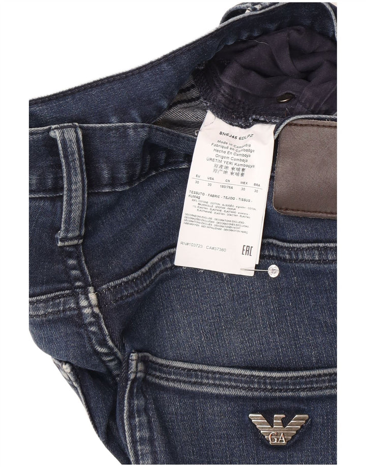 ARMANI Ανδρικό Slim Jeans W30 L32 Μπλε Βαμβακερό