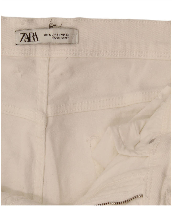 Zara Ανδρικό Slim Jeans EU 42 Large W32 L29 Λευκό