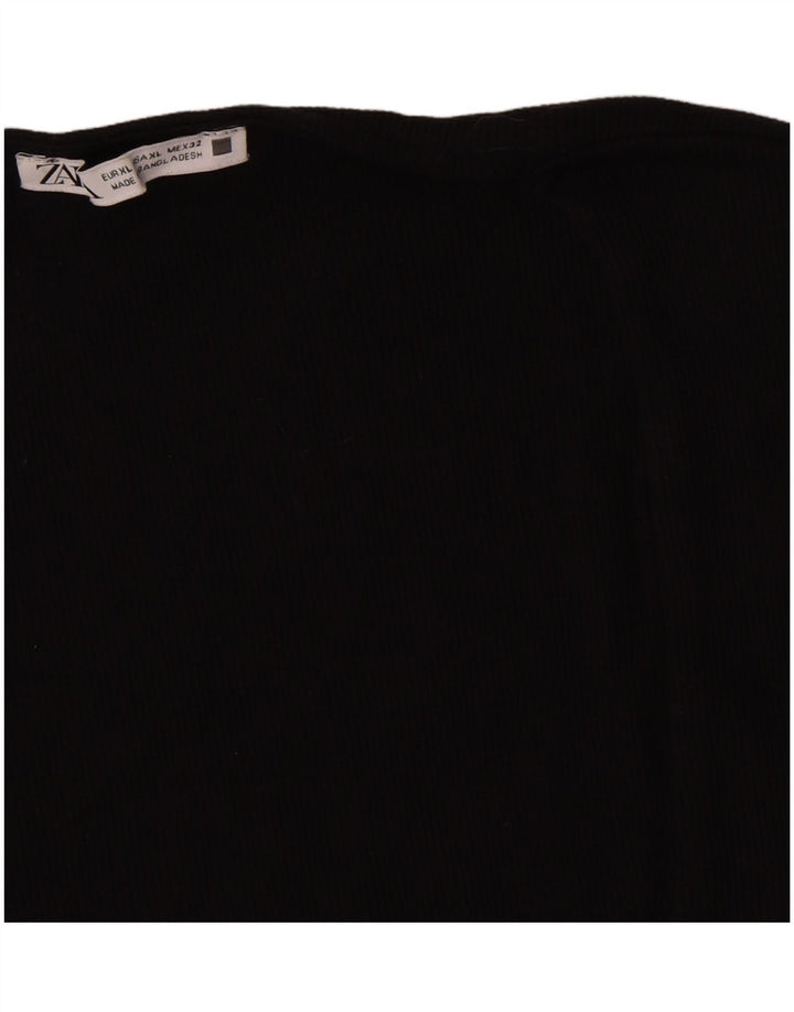 Zara Γυναικείο Γιλέκο Τοπ UK 18 XL Μαύρο