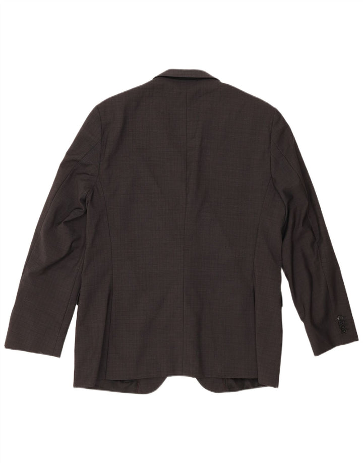 Ανδρικό σακάκι σακάκι Hugo Boss με 2 κουμπιά EU 52 XL Γκρι παρθένο μαλλί