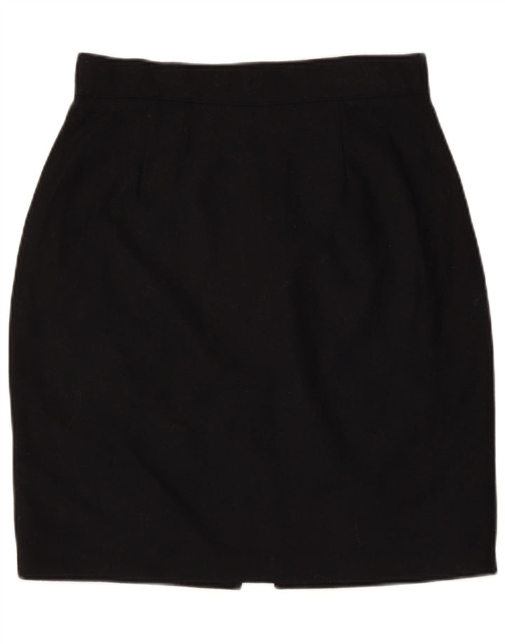 Γυναικεία Pencil Φούστα Benetton IT 44 Medium W28 Black Acetate