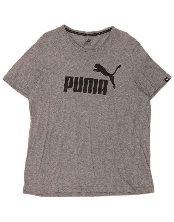 Ανδρικό γραφικό μπλουζάκι Puma 2XL, βαμβακερό γκρι