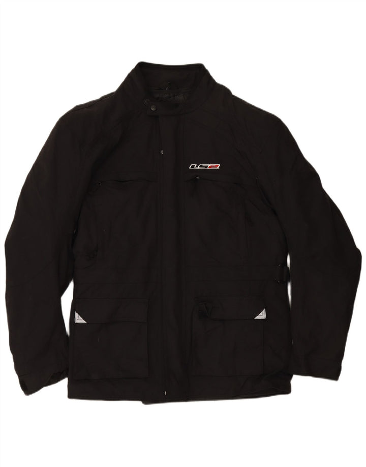 LS2 Ανδρική ένδυση Graphic Racer Jacket UK 48 4XL Μαύρο Πολυαμίδιο