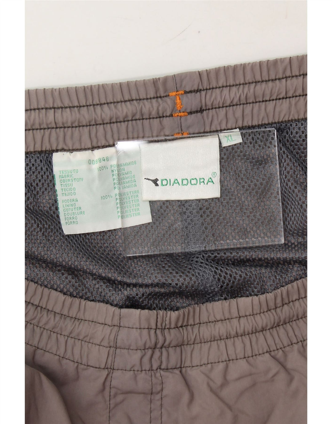 DIADORA Mens Tracksuit Trousers XL  Grey Polyamide Vintage Diadora and Second-Hand Diadora from Messina Hembry 
