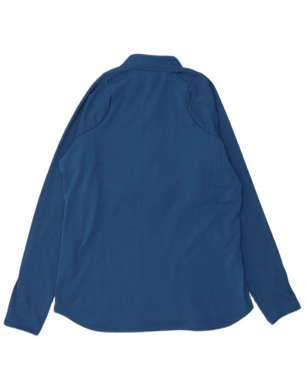 Γυναικεία φόρμα πουλόβερ με φερμουάρ NIKE Dri Fit Top UK 14 Medium Blue