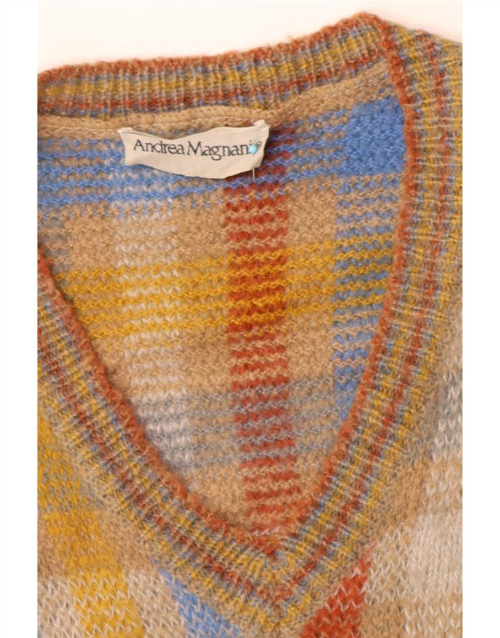 Vintage ανδρικό γιλέκο Tank Top Μεγάλη πολύχρωμη επιταγή
