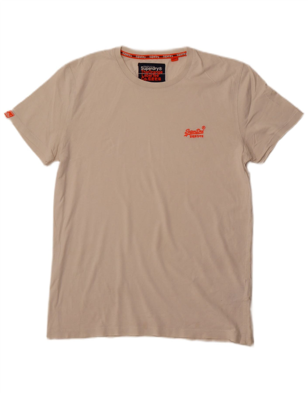 Ανδρικό T-Shirt SUPERDRY Top μεγάλο λευκό βαμβακερό