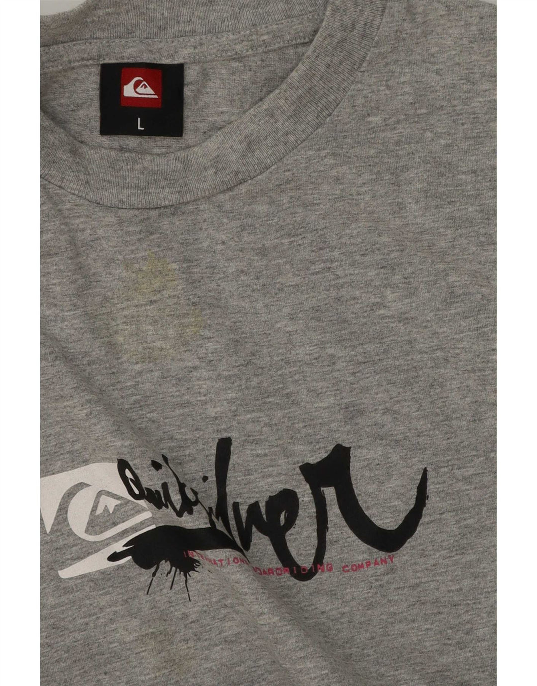 Ανδρικό γραφικό μπλουζάκι Quiksilver Top Large Grey