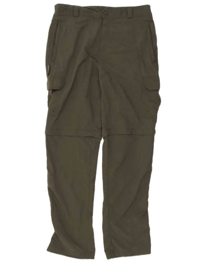 Mountain Warehouse Ανδρικό ίσιο παντελόνι Cargo W34 L32 Green Polyester